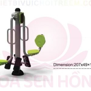 Dụng cụ thể dục ngoài trời FE-058-28 cho công viên, khu chung cư, nhà văn hóa phường xã – Hoa Sen Hồng