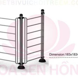Dụng cụ thể dục ngoài trời FE-058-35 cho công viên, khu chung cư, nhà văn hóa phường xã – Hoa Sen Hồng