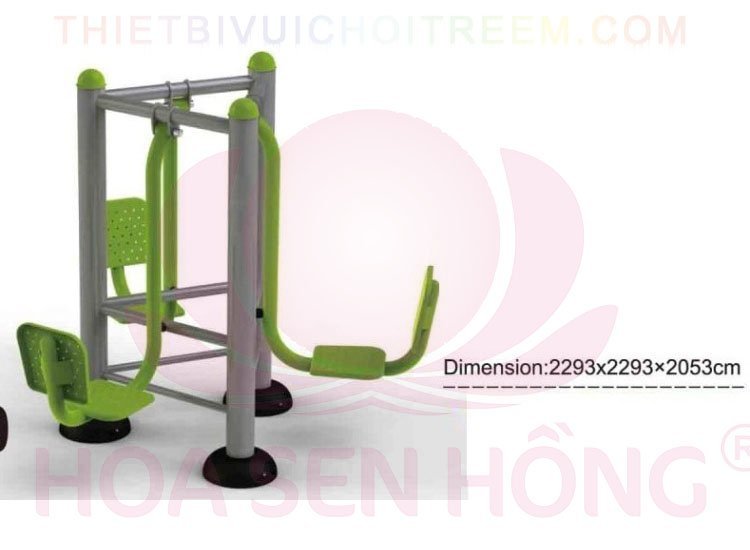 Dụng cụ thể dục ngoài trời FE-058-45 cho công viên, khu chung cư, nhà văn hóa phường xã – Hoa Sen Hồng