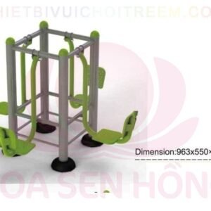 Dụng cụ thể dục ngoài trời FE-058-46 cho công viên, khu chung cư, nhà văn hóa phường xã – Hoa Sen Hồng
