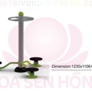 Dụng cụ thể dục ngoài trời FE-058-49 cho công viên, khu chung cư, nhà văn hóa phường xã – Hoa Sen Hồng