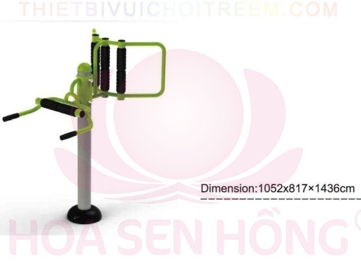 Dụng cụ thể dục ngoài trời FE-058-52 cho công viên, khu chung cư, nhà văn hóa phường xã – Hoa Sen Hồng