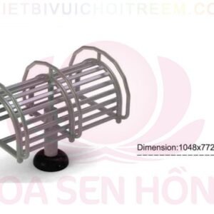 Dụng cụ thể dục ngoài trời FE-058-53 cho công viên, khu chung cư, nhà văn hóa phường xã – Hoa Sen Hồng