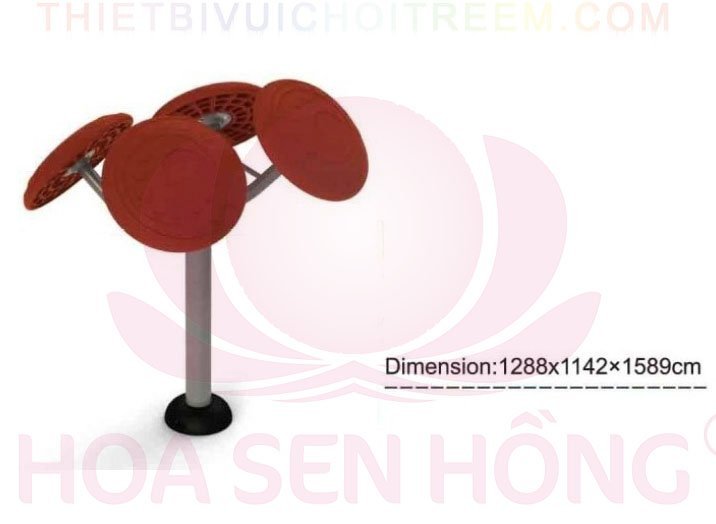 Dụng cụ thể dục ngoài trời FE-058-57 cho công viên, khu chung cư, nhà văn hóa phường xã – Hoa Sen Hồng