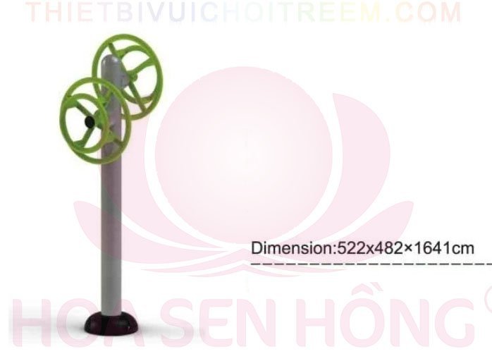 Dụng cụ thể dục ngoài trời FE-058-60 cho công viên, khu chung cư, nhà văn hóa phường xã – Hoa Sen Hồng