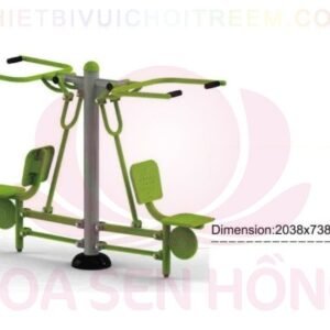 Dụng cụ thể dục ngoài trời FE-058-66 cho công viên, khu chung cư, nhà văn hóa phường xã – Hoa Sen Hồng