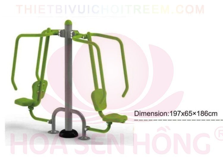 Dụng cụ thể dục ngoài trời FE-058-67 cho công viên, khu chung cư, nhà văn hóa phường xã – Hoa Sen Hồng