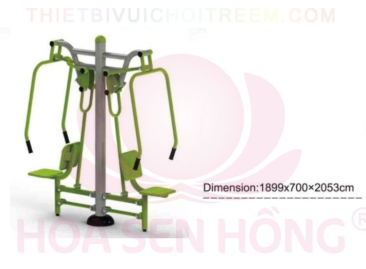 Dụng cụ thể dục ngoài trời FE-058-68 cho công viên, khu chung cư, nhà văn hóa phường xã – Hoa Sen Hồng