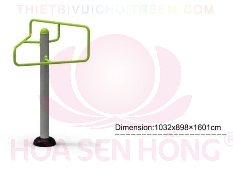 Dụng cụ thể dục ngoài trời FE-058-71 cho công viên, khu chung cư, nhà văn hóa phường xã – Hoa Sen Hồng