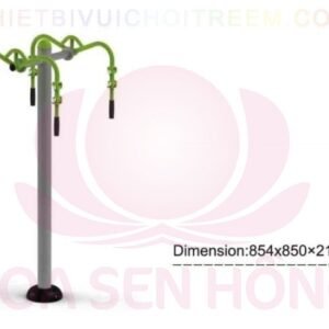 Dụng cụ thể dục ngoài trời FE-058-72 cho công viên, khu chung cư, nhà văn hóa phường xã – Hoa Sen Hồng