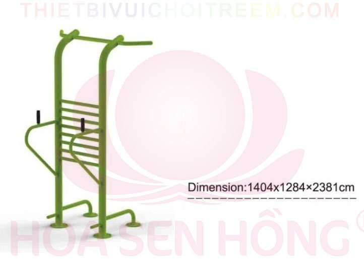 Dụng cụ thể dục ngoài trời FE-058-73 cho công viên, khu chung cư, nhà văn hóa phường xã – Hoa Sen Hồng