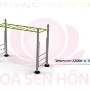Dụng cụ thể dục ngoài trời FE-058-78 cho công viên, khu chung cư, nhà văn hóa phường xã – Hoa Sen Hồng