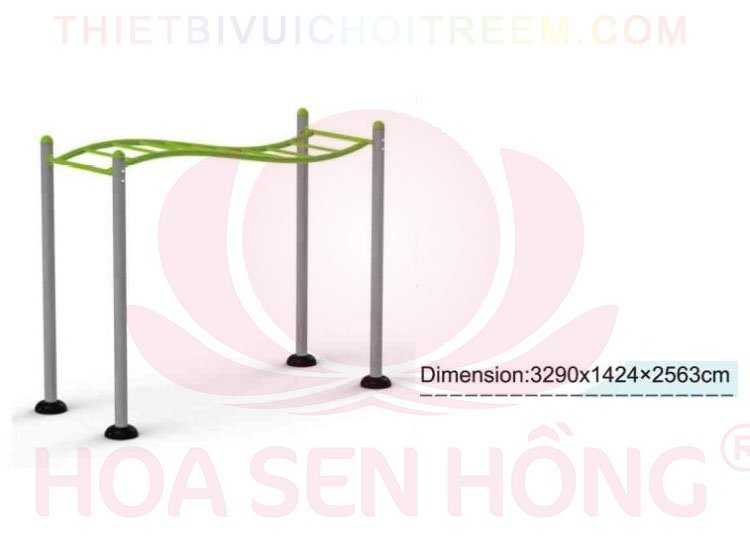 Dụng cụ thể dục ngoài trời FE-058-79 cho công viên, khu chung cư, nhà văn hóa phường xã – Hoa Sen Hồng