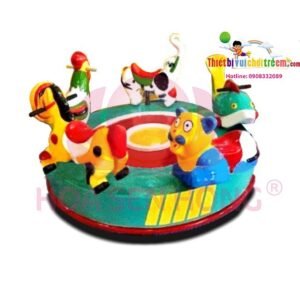 Mâm xoay FW-22-01 cho sân chơi ngoài trời khu chung cư, trường mầm non, resort, công viên – Hoa Sen Hồng