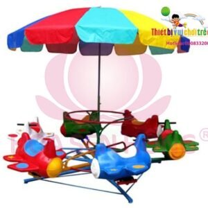 Mâm xoay FW-22-04 cho sân chơi ngoài trời khu chung cư, trường mầm non, resort, công viên – Hoa Sen Hồng