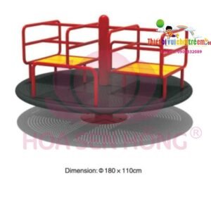 Mâm xoay FW-22-21 cho sân chơi ngoài trời khu chung cư, trường mầm non, resort, công viên – Hoa Sen Hồng