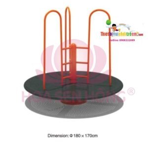 Mâm xoay FW-22-22 cho sân chơi ngoài trời khu chung cư, trường mầm non, resort, công viên – Hoa Sen Hồng