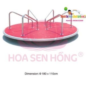 Mâm xoay FW-22-29 cho sân chơi ngoài trời khu chung cư, trường mầm non, resort, công viên – Hoa Sen Hồng