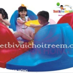 Mâm xoay FW-22-33 cho sân chơi ngoài trời khu chung cư, trường mầm non, resort, công viên – Hoa Sen Hồng