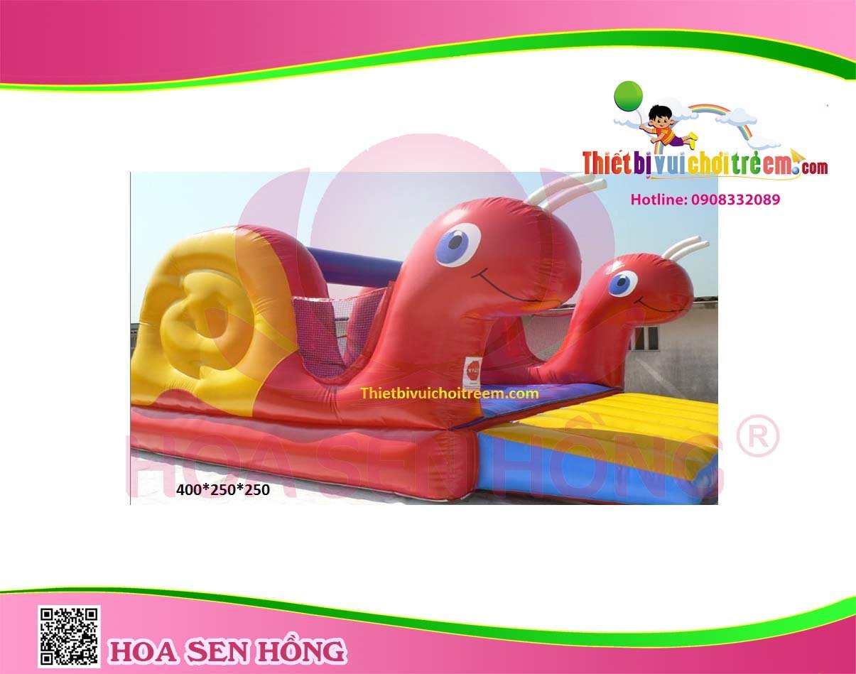 Nhà hơi – nhà phao IB-054-02 cho sự kiện, khu vui chơi, resort – Hoa Sen Hồng