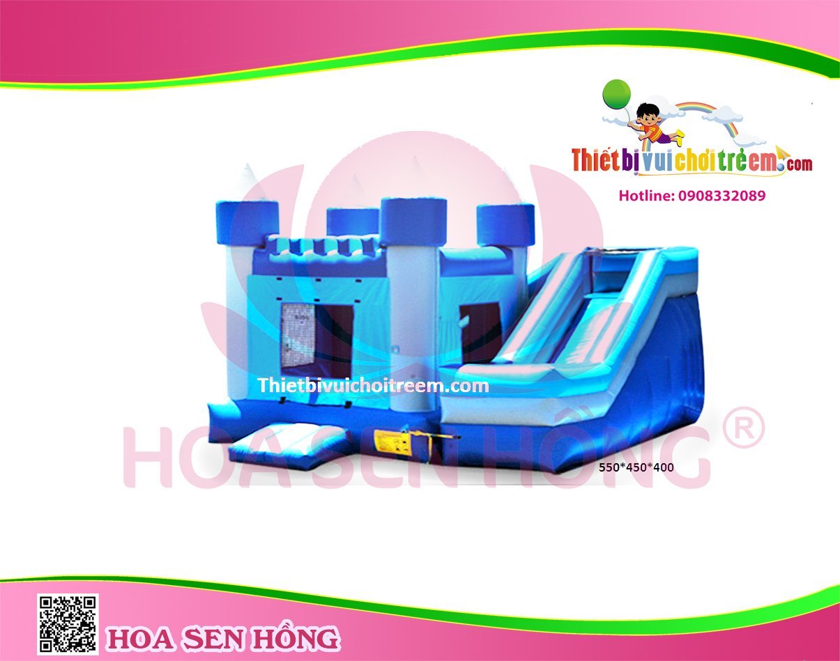 Nhà hơi – nhà phao IB-054-10 cho sự kiện, khu vui chơi, resort – Hoa Sen Hồng