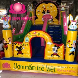 Nhà hơi – nhà phao IB-054-103 cho sự kiện, khu vui chơi, resort – Hoa Sen Hồng