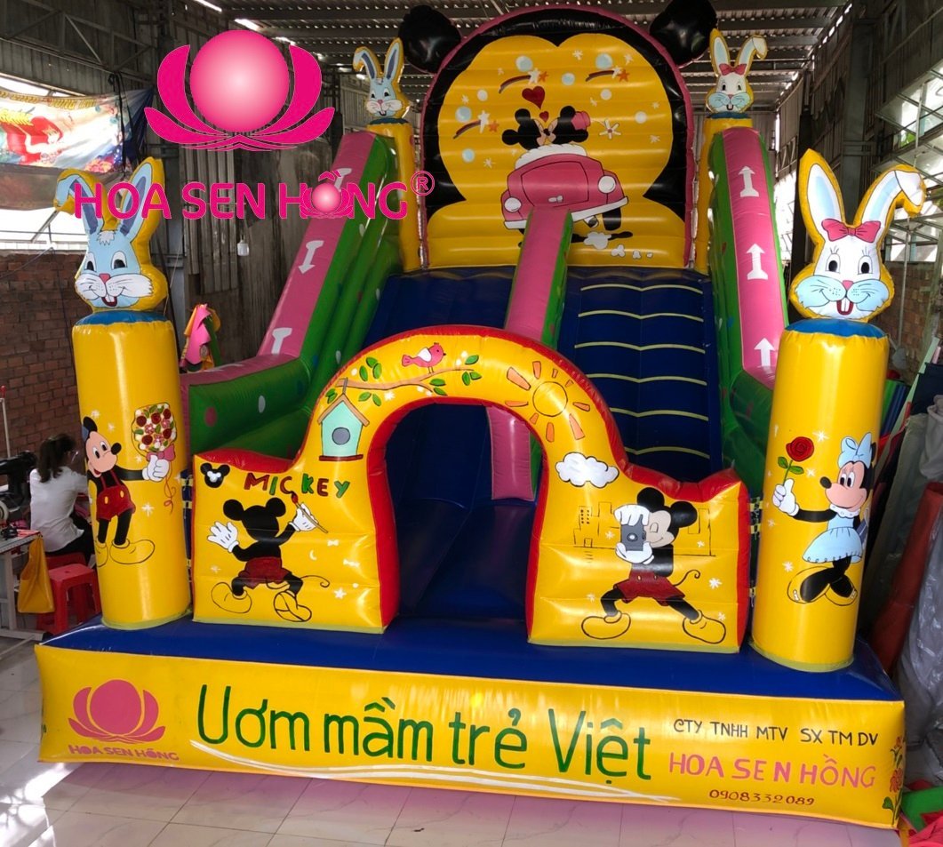 Nhà hơi – nhà phao IB-054-103 cho sự kiện, khu vui chơi, resort – Hoa Sen Hồng