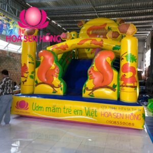 Nhà hơi – nhà phao IB-054-104 cho sự kiện, khu vui chơi, resort – Hoa Sen Hồng