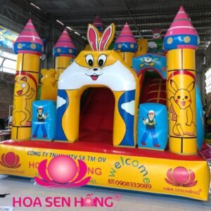 Nhà hơi – nhà phao IB-054-110 cho sự kiện, khu vui chơi, resort – Hoa Sen Hồng