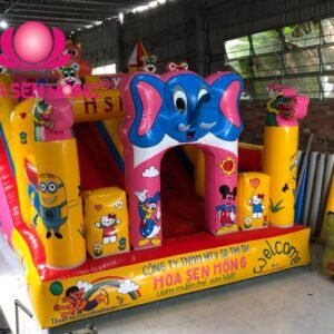 Nhà hơi – nhà phao IB-054-113 cho sự kiện, khu vui chơi, resort – Hoa Sen Hồng