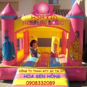 Nhà hơi – nhà phao IB-054-115 cho sự kiện, khu vui chơi, resort – Hoa Sen Hồng