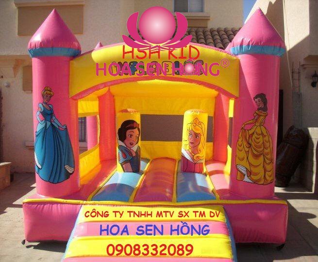 Nhà hơi – nhà phao IB-054-115 cho sự kiện, khu vui chơi, resort – Hoa Sen Hồng