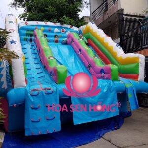 Nhà hơi – nhà phao IB-054-116 cho sự kiện, khu vui chơi, resort – Hoa Sen Hồng
