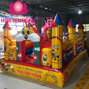 Nhà hơi – nhà phao IB-054-119 cho sự kiện, khu vui chơi, resort – Hoa Sen Hồng