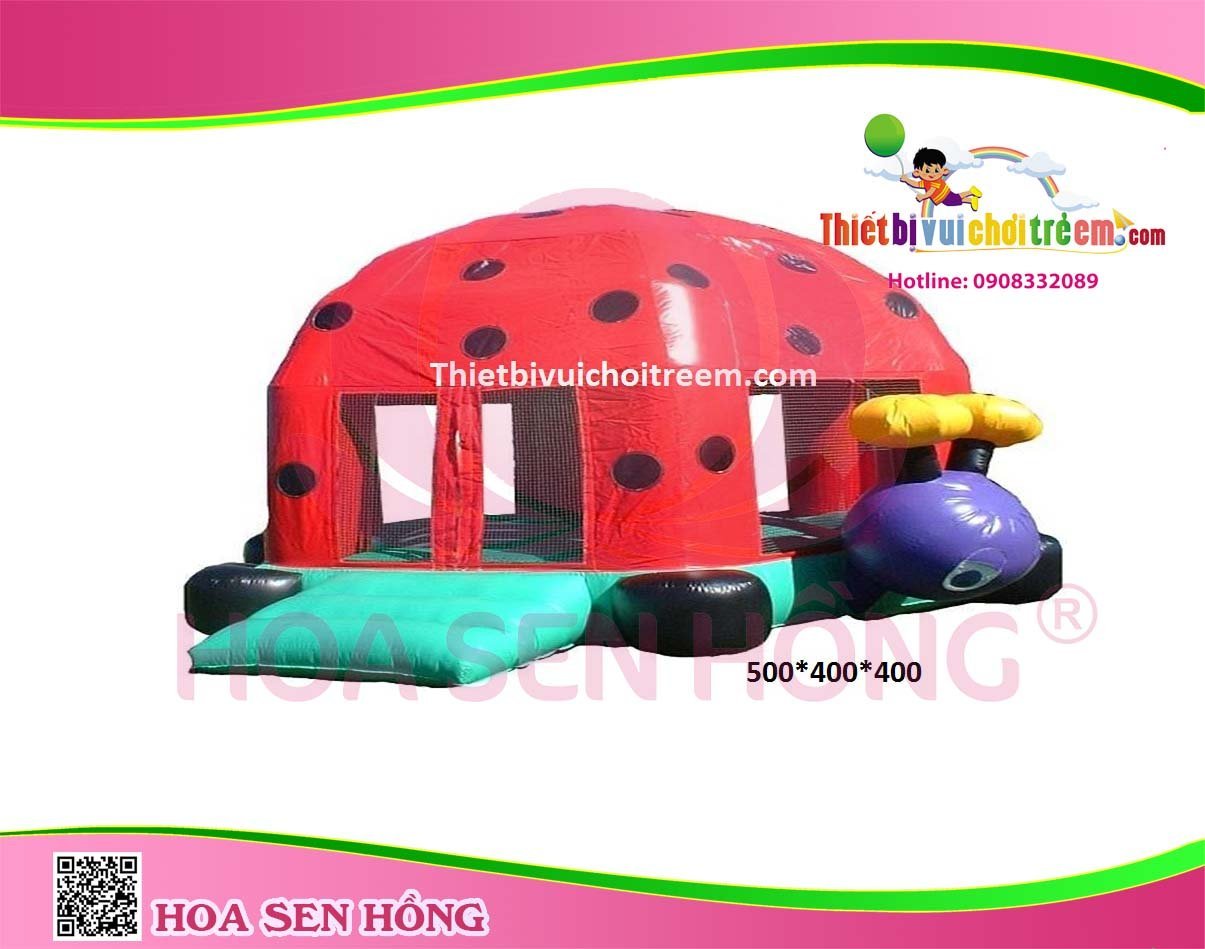 Nhà hơi – nhà phao IB-054-12 cho sự kiện, khu vui chơi, resort – Hoa Sen Hồng
