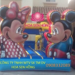 Nhà hơi – nhà phao IB-054-120 cho sự kiện, khu vui chơi, resort – Hoa Sen Hồng