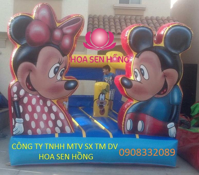Nhà hơi – nhà phao IB-054-120 cho sự kiện, khu vui chơi, resort – Hoa Sen Hồng