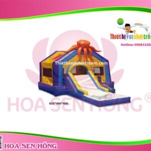 Nhà hơi – nhà phao IB-054-15 cho sự kiện, khu vui chơi, resort – Hoa Sen Hồng
