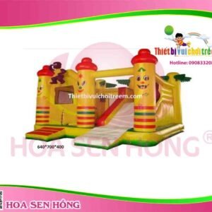 Nhà hơi – nhà phao IB-054-16 cho sự kiện, khu vui chơi, resort – Hoa Sen Hồng