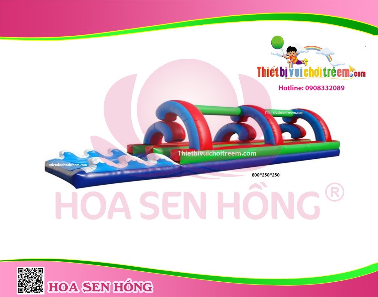Nhà hơi – nhà phao IB-054-21 cho sự kiện, khu vui chơi, resort – Hoa Sen Hồng