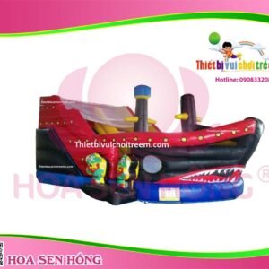 Nhà hơi – nhà phao IB-054-25 cho sự kiện, khu vui chơi, resort – Hoa Sen Hồng