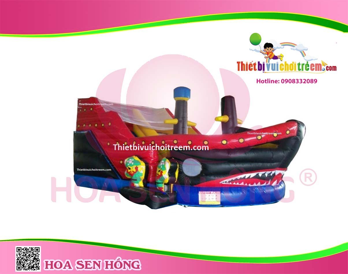 Nhà hơi – nhà phao IB-054-25 cho sự kiện, khu vui chơi, resort – Hoa Sen Hồng