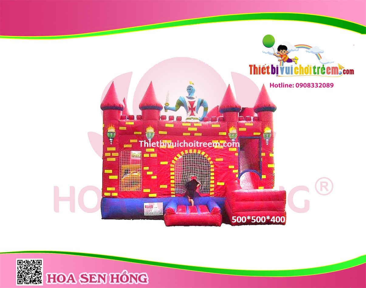 Nhà hơi – nhà phao IB-054-33 cho sự kiện, khu vui chơi, resort – Hoa Sen Hồng