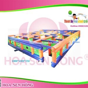 Nhà hơi – nhà phao IB-054-36 cho sự kiện, khu vui chơi, resort – Hoa Sen Hồng