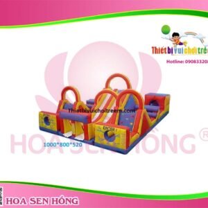 Nhà hơi – nhà phao IB-054-40 cho sự kiện, khu vui chơi, resort – Hoa Sen Hồng