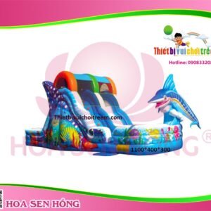Nhà hơi – nhà phao IB-054-41 cho sự kiện, khu vui chơi, resort – Hoa Sen Hồng