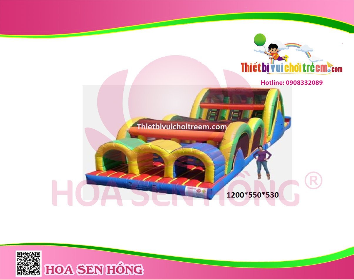 Nhà hơi – nhà phao IB-054-43 cho sự kiện, khu vui chơi, resort – Hoa Sen Hồng