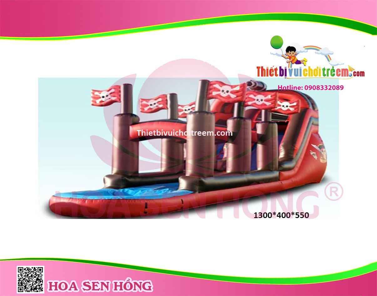 Nhà hơi – nhà phao IB-054-44 cho sự kiện, khu vui chơi, resort – Hoa Sen Hồng