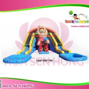 Nhà hơi – nhà phao IB-054-45 cho sự kiện, khu vui chơi, resort – Hoa Sen Hồng