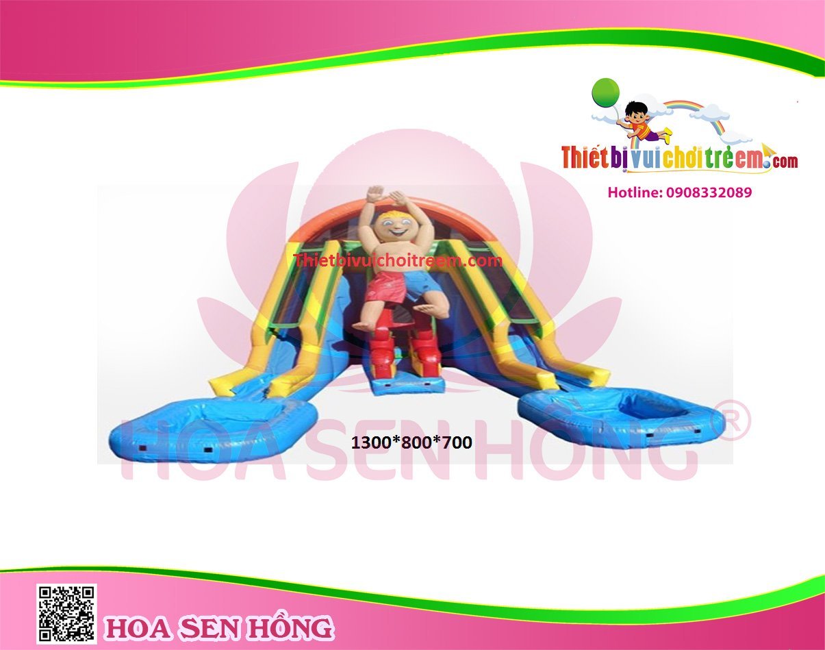 Nhà hơi – nhà phao IB-054-45 cho sự kiện, khu vui chơi, resort – Hoa Sen Hồng